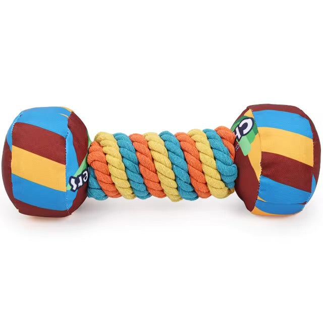 Chewzzlers Squeaky Bite Resistant Rope Dog Toy - 3 types available - suitable for all sizes of Dog