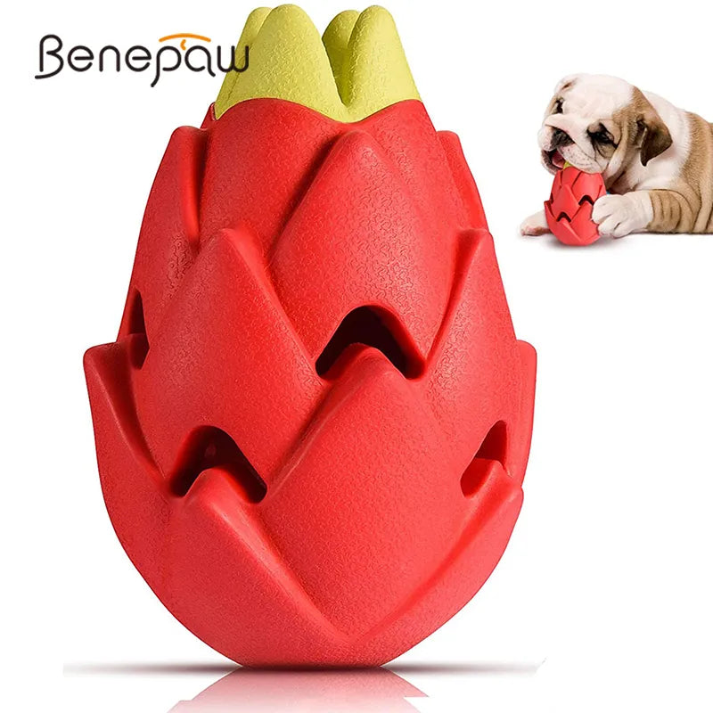 Benepaw Interactive Foraging Chew Toy For Small, Medium & Large Breeds - made from natural rubber