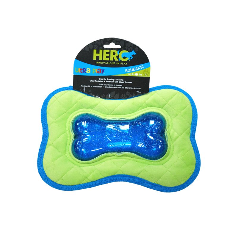 Caitec HERO Fabric Flying Disc Squeaky Interactive Dog Toys - Suitable for Small to Large Dogs