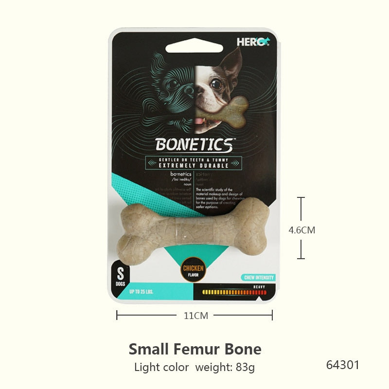 CAITEC Hero Bonetics Chewing Bone - Durable Bite Resistant great for Small to Large Dogs