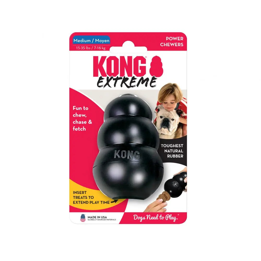 KONG Classic Dog Chew Toy - Up to 15-35lbs(7-16kg) - for Medium Dogs