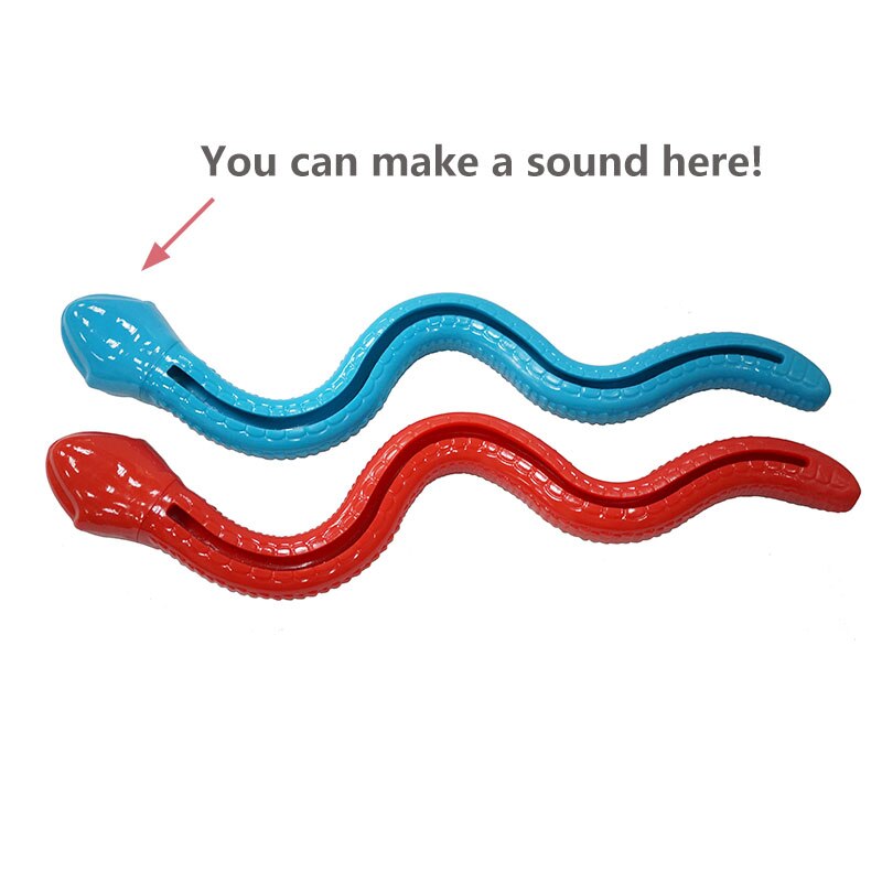 CAITEC Rubber Snake - Squeaky Dog toy for Foraging & Chewing