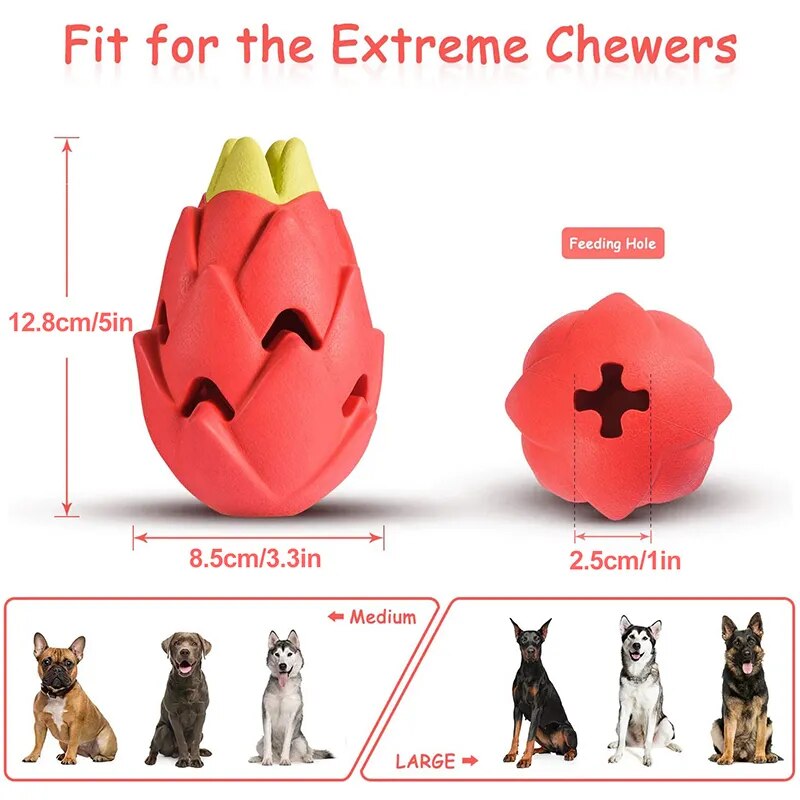 Benepaw Interactive Foraging Chew Toy For Small, Medium & Large Breeds - made from natural rubber