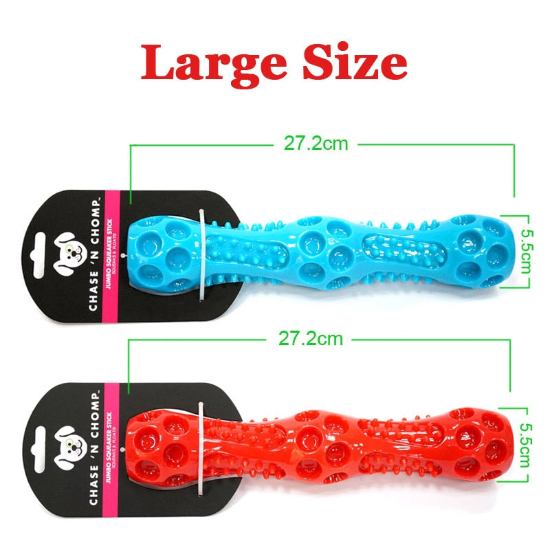 CAITEC Rubber Squeaking Floating Springy Stick for Tossing and Chasing - 2 Sizes Available