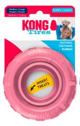 KONG Tires Dog Toy - Size M/L (13-30kg)