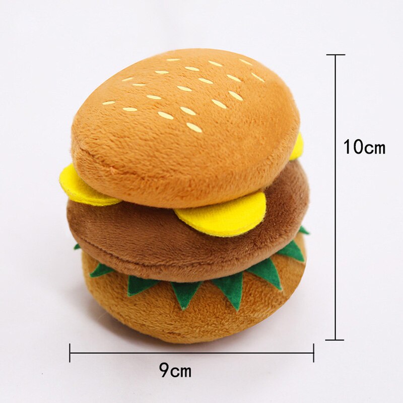 Novelty Chips & Burger interactive toys for small dogs & puppies