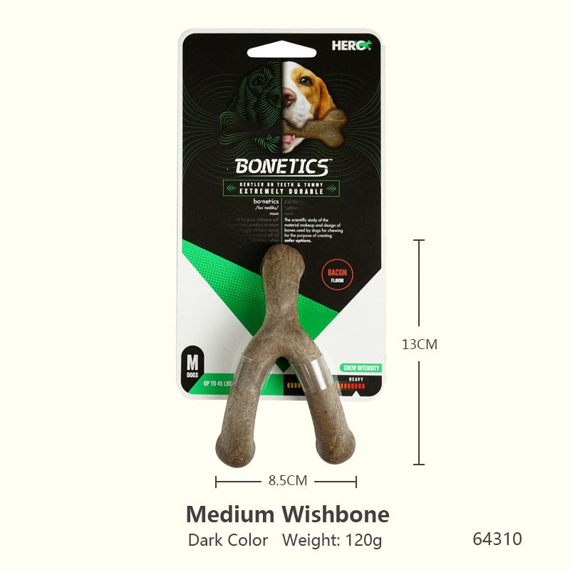 CAITEC Hero Bonetics Chewing Bone - Durable Bite Resistant great for Small to Large Dogs