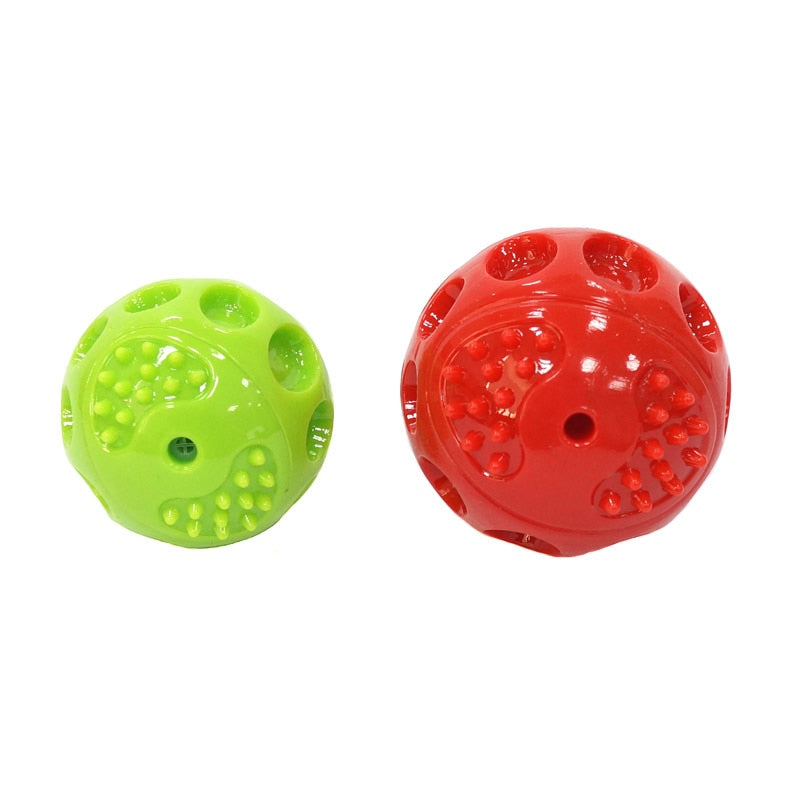 CAITEC Chase 'N Chomp Squeaking Rubber Bouncing Ball Durable Floating for Small to Large Dogs