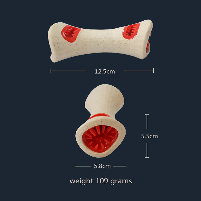 CAITEC Foraging Horn & Bone shaped Dog toys - suitable for Medium to Large Dogs