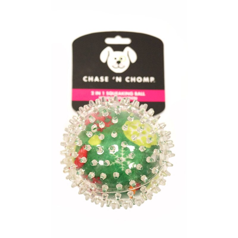 CAITEC Chase ‘N Chomp Rubber Squeaky Holiday Series Dog toys