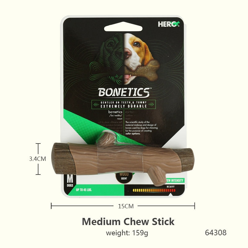 CAITEC Hero Bonetics Chewing Bone - Durable Bite Resistant great for Small to Large Dogs