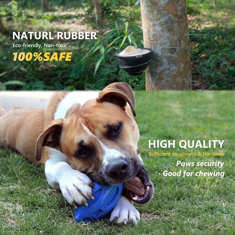 Benepaw Squeaky Rubber ball For Aggressive Chewers for Small to Large Dogs