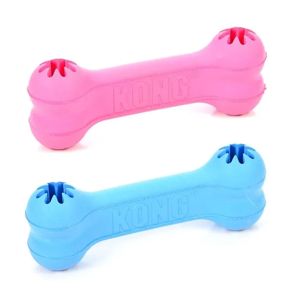 KONG Puppy Goodie Bone Dog Toy - Small-Blue/Pink