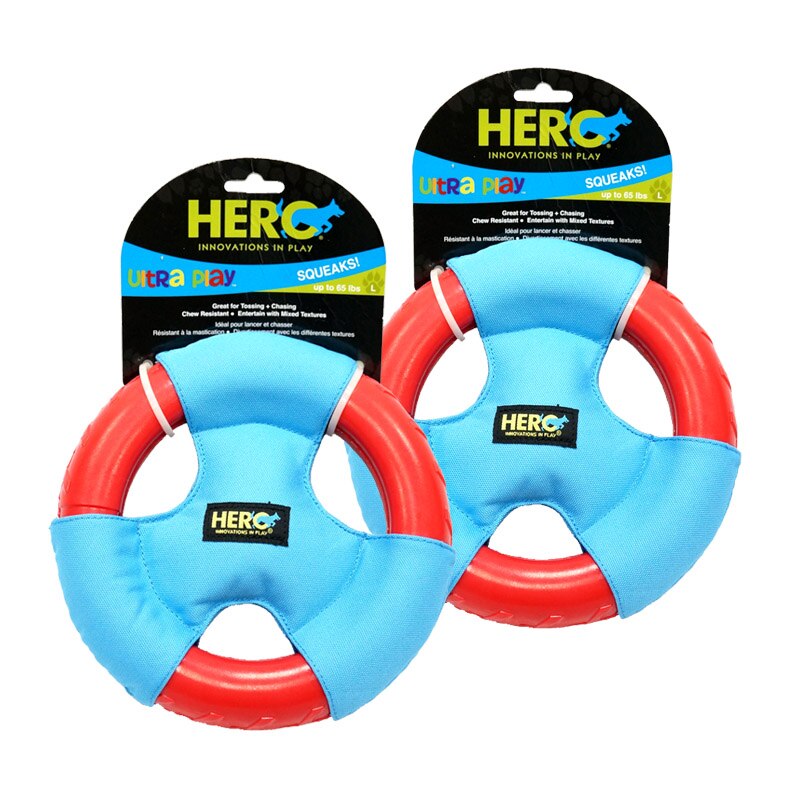 Caitec HERO Steering Wheel Shape Squeaky Interactive Dog Toy - Suitable for Medium or Large Dogs