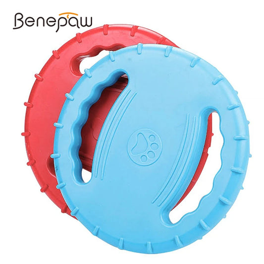 Benepaw Floating Squeaky Dog Flying Disc for Medium to Large Dogs