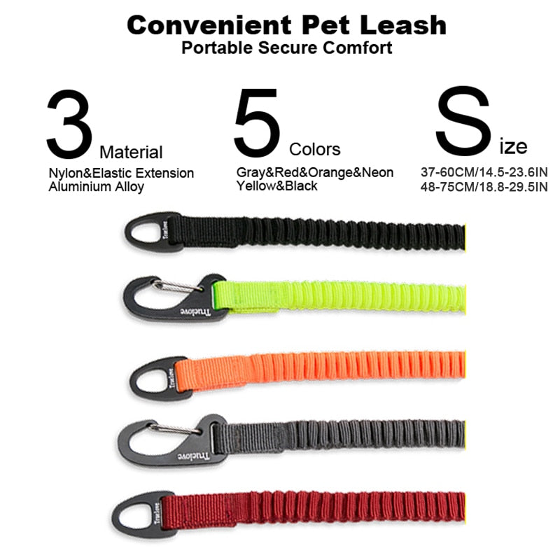 Truelove Short Nylon Bungee Leash Extension Rope for dog collar TLL2971