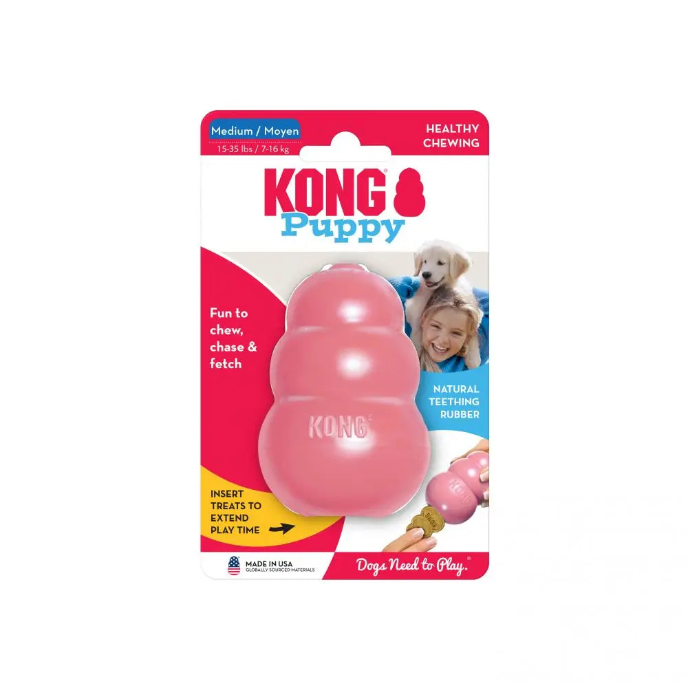 KONG Classic Dog Chew Toy - Up to 15-35lbs(7-16kg) - for Medium Dogs