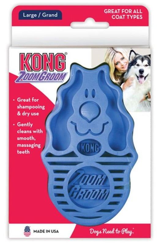 KONG Dog ZoomGroom Multi-Use Brush