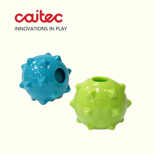 CAITEC Squeaky Rubber Floating Springy Ball - Great for Tossing and Chasing