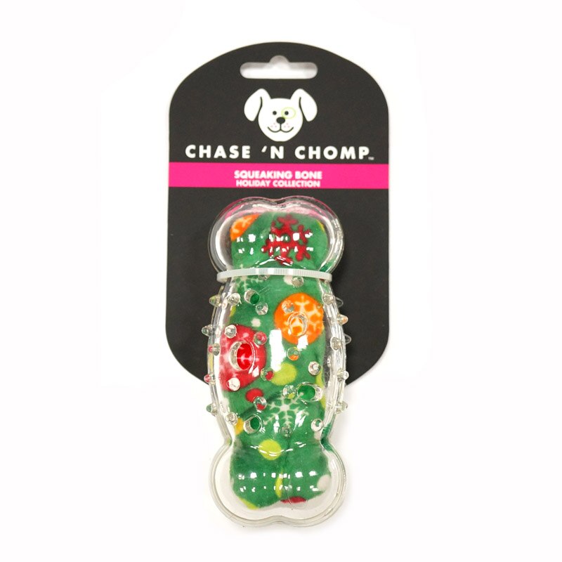 CAITEC Chase ‘N Chomp Rubber Squeaky Holiday Series Dog toys