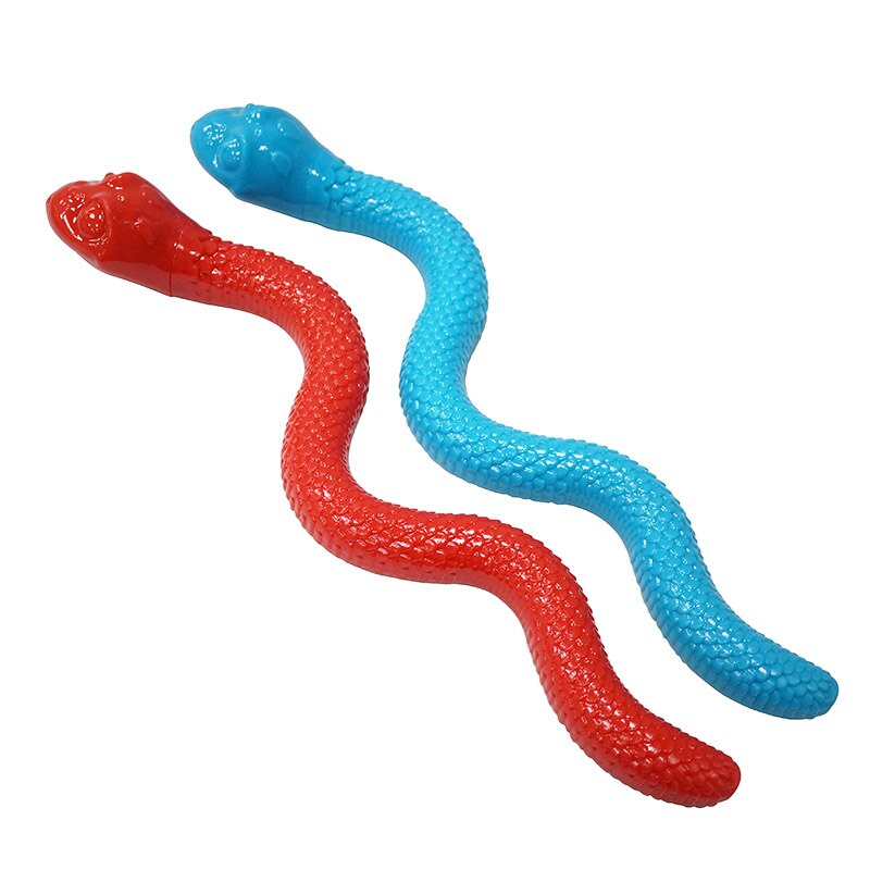 CAITEC Rubber Snake - Squeaky Dog toy for Foraging & Chewing