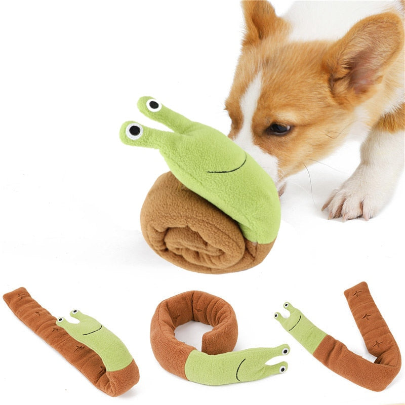 Interactive Foraging Snail Dog Toy - Machine washable