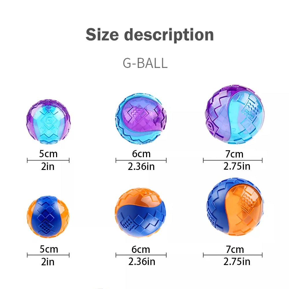 GiGwi Outdoor Floating Squeaky Rubber Bouncy Dog Ball