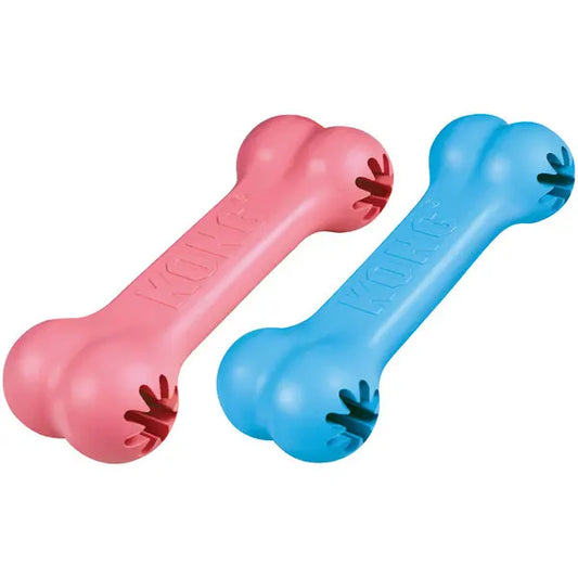 KONG Puppy Goodie Bone Dog Toy - Small-Blue/Pink