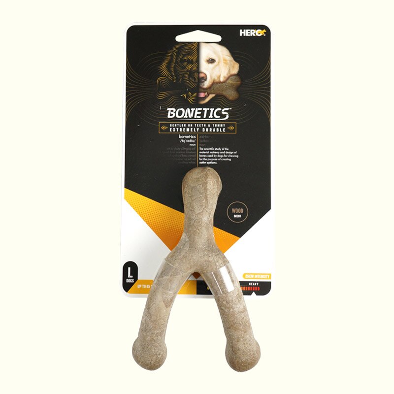 CAITEC Hero Bonetics Chewing Bone - Durable Bite Resistant great for Small to Large Dogs