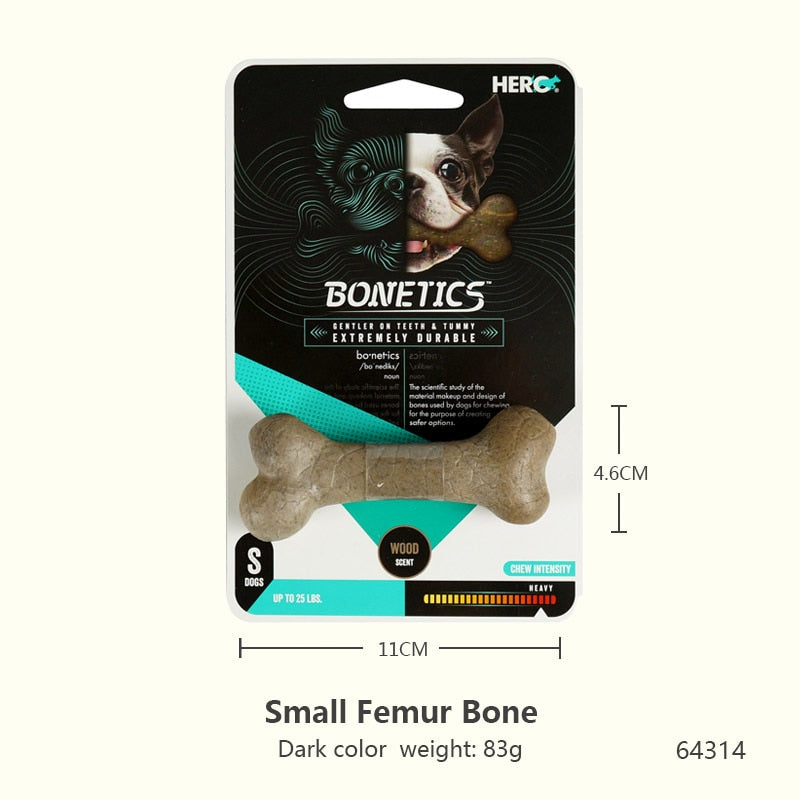 CAITEC Hero Bonetics Chewing Bone - Durable Bite Resistant great for Small to Large Dogs