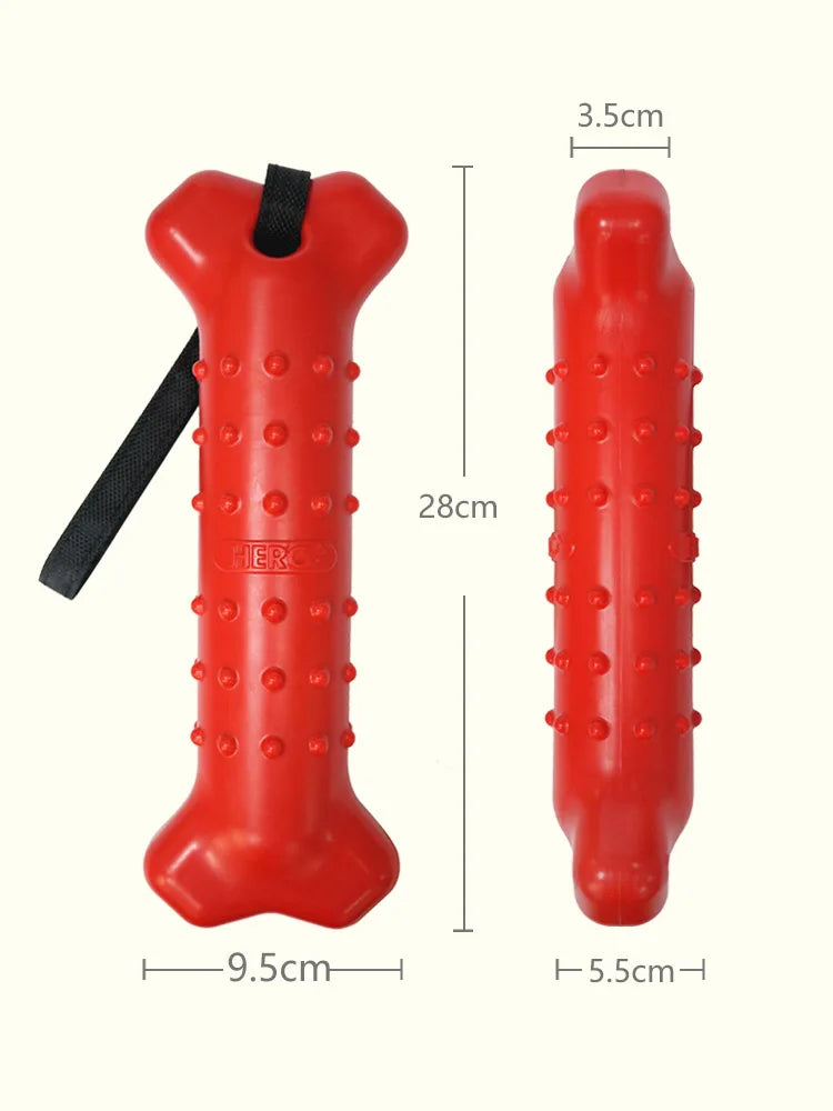 CAITEC Rubber Chewing Bone for Large Dogs - Floatable, Suitable for Tossing and Chasing