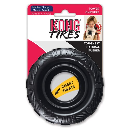 KONG Tires Dog Toy - Size M/L (13-30kg)