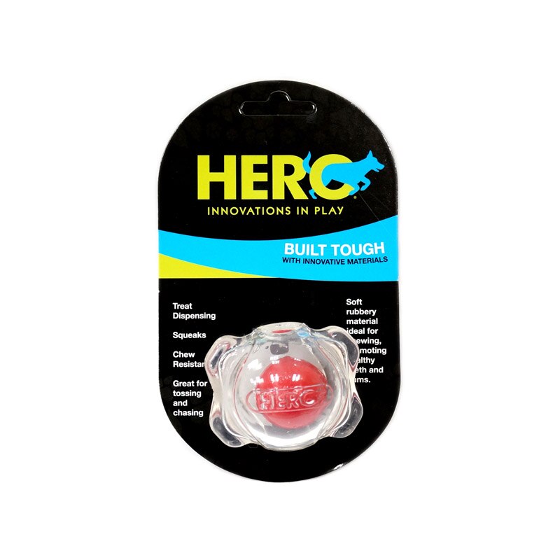 CAITEC Hero Squeaker Foraging Ball - Floating Springy Bite Resistant - 3 sizes available