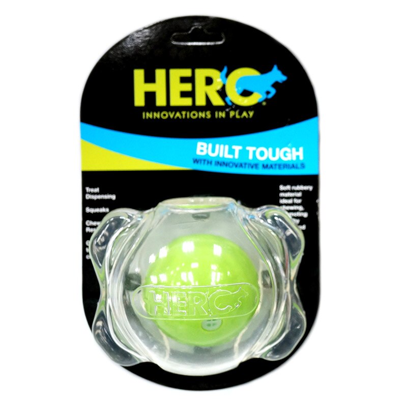 CAITEC Hero Squeaker Foraging Ball - Floating Springy Bite Resistant - 3 sizes available