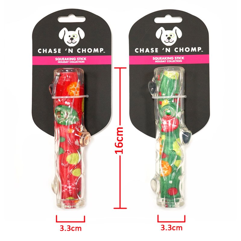 CAITEC Chase ‘N Chomp Rubber Squeaky Holiday Series Dog toys