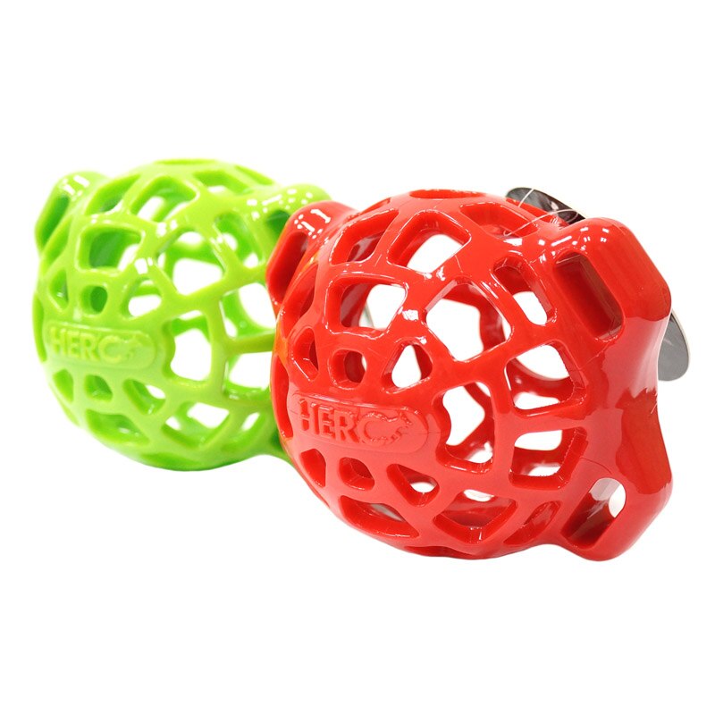 CAITEC Hero Hollow Feeding Ball - Durable Rubber Foraging toy for Small, Medium & Large Dogs