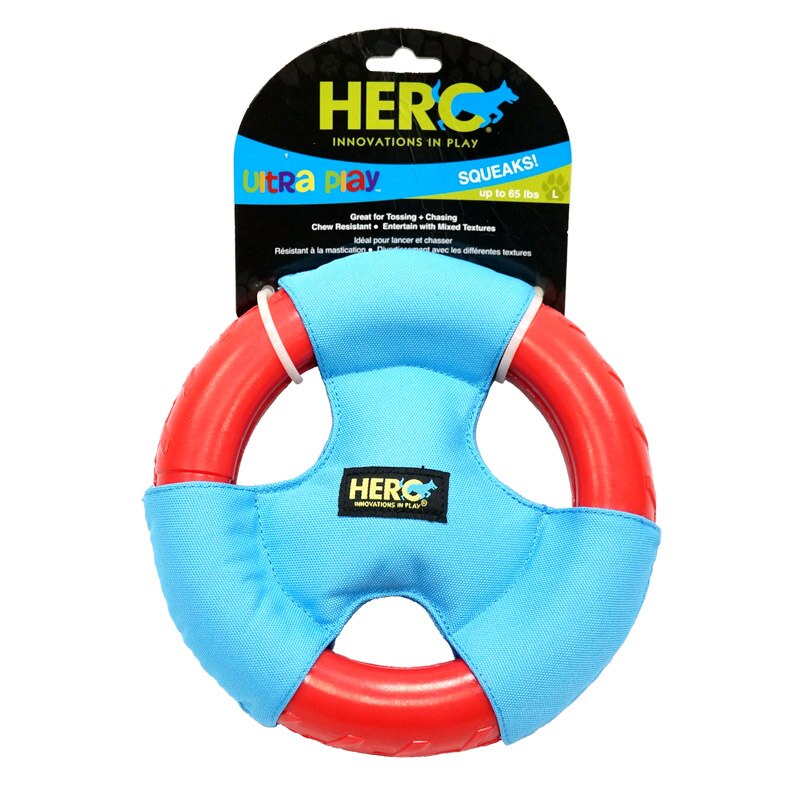 Caitec HERO Steering Wheel Shape Squeaky Interactive Dog Toy - Suitable for Medium or Large Dogs