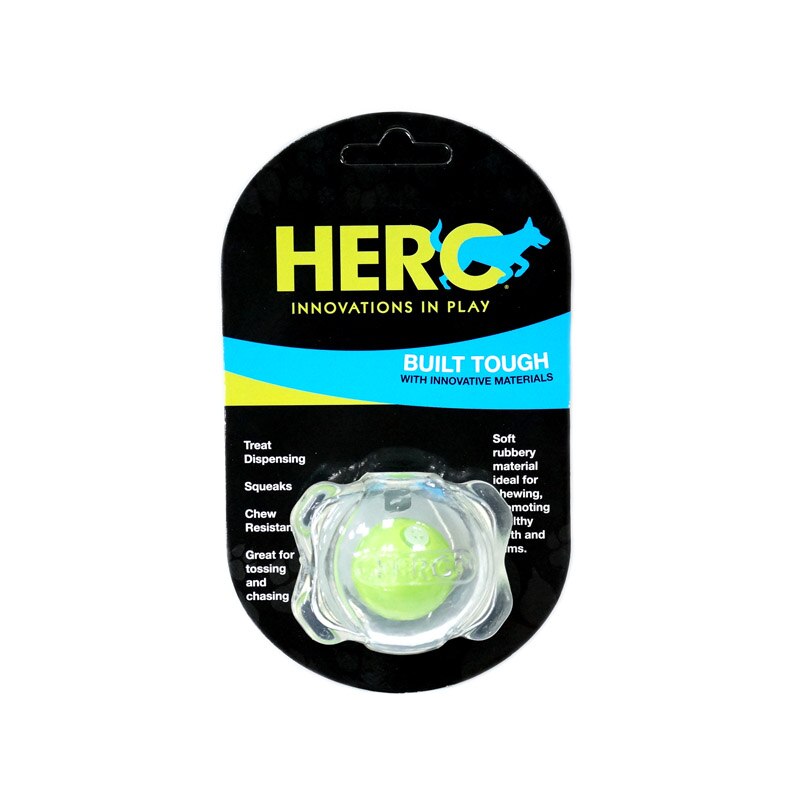 CAITEC Hero Squeaker Foraging Ball - Floating Springy Bite Resistant - 3 sizes available