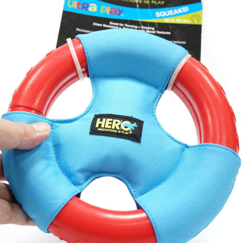 Caitec HERO Steering Wheel Shape Squeaky Interactive Dog Toy - Suitable for Medium or Large Dogs