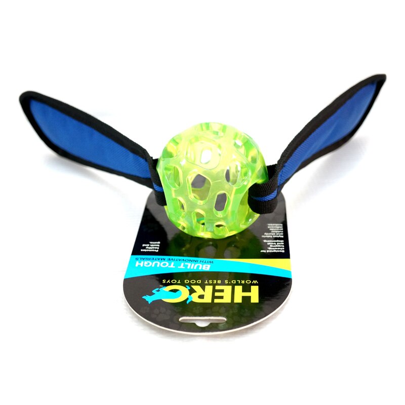 CAITEC Hero Soft Rubber Floating Ball with tabs for Foraging and Interactive Fun