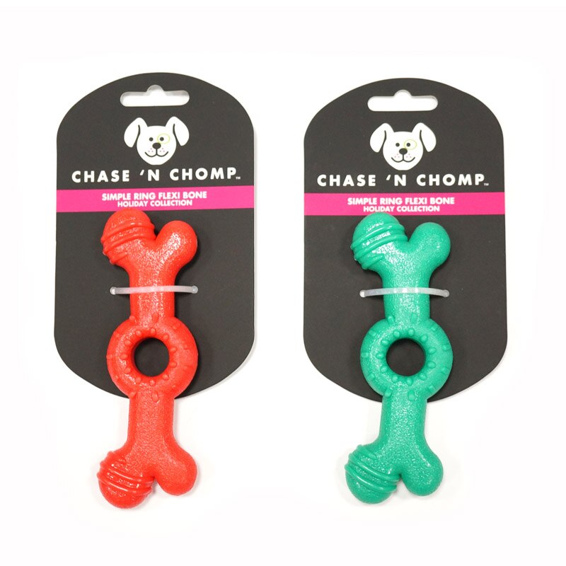 CAITEC Chase 'N Chomp Rubber Chewing Bone - 2 Sizes Available