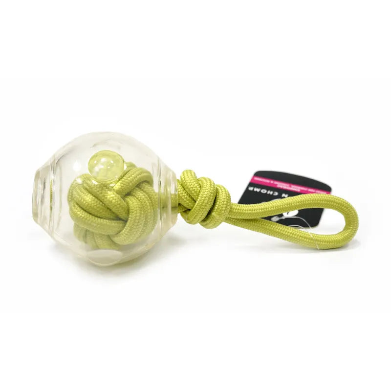 CAITEC Chase 'N Chomp Foraging Rope Knot Ball - Interactive Outdoor Dog Toy