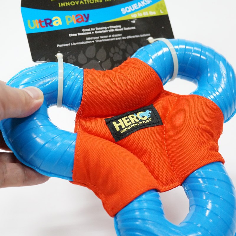 CAITEC Hero Ultra Play Squeaky Interactive Triangle Toy  - Suitable for Medium to Large Dogs