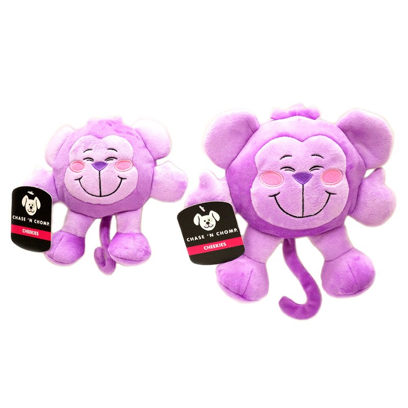 CAITEC Chase 'N Chomp Cheekies Fabric Interactive Squeaking Dog Toys - Suitable For Small Dogs