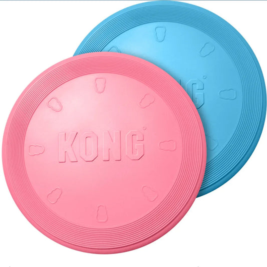 KONG Puppy Flyer Dog Toy - Available in Blue & Pink