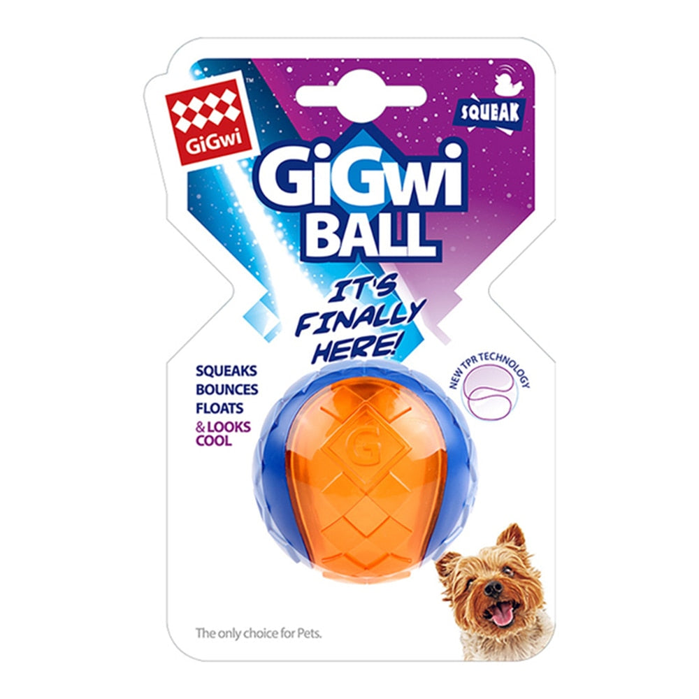 GiGwi Outdoor Floating Squeaky Rubber Bouncy Dog Ball