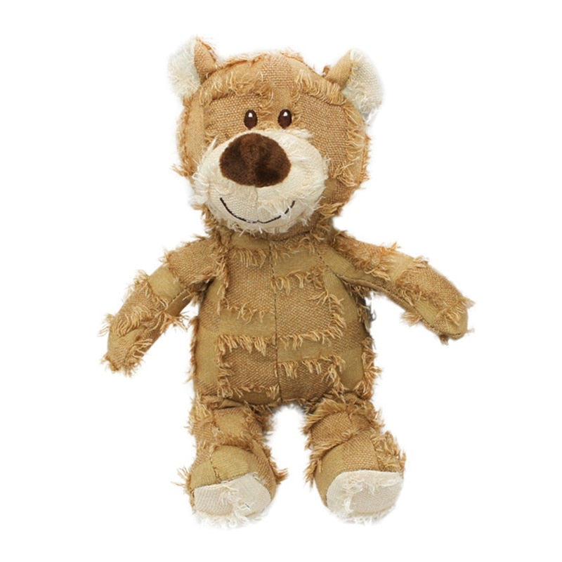 Fluffy Bear Squeaking Toy For Dogs