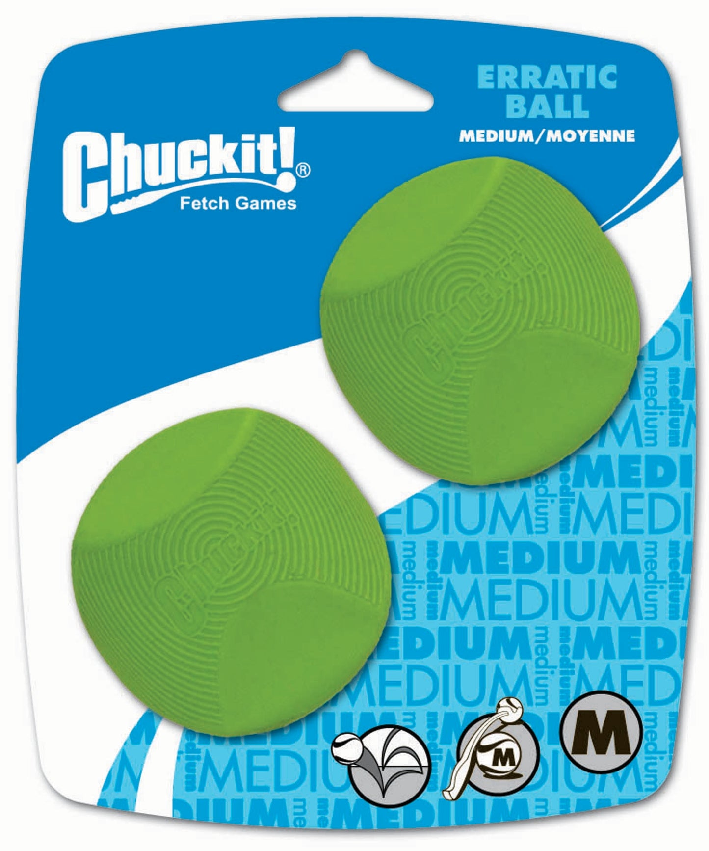 Chuckit! Dog Toy Rubber Erratic Ball - Small dogs Only