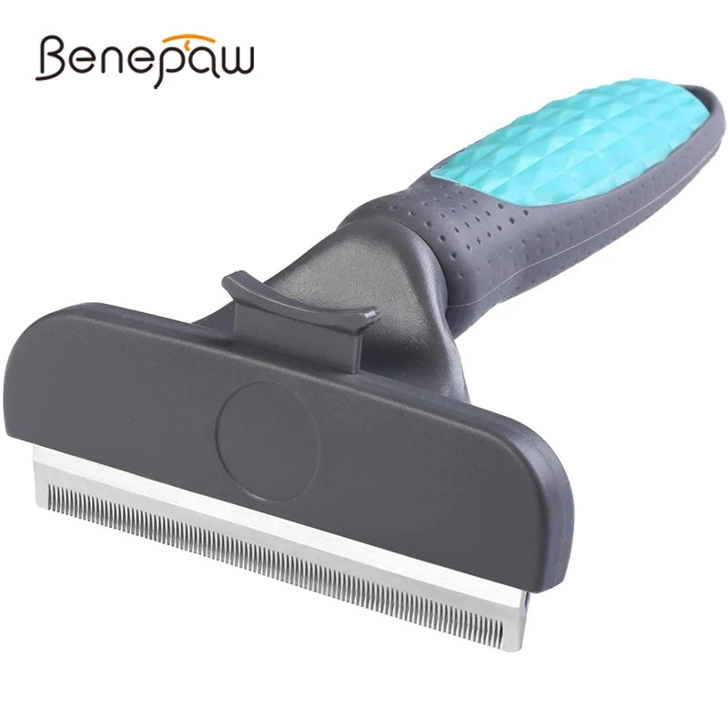 Benepaw Professional Self Cleaning Dog Shedding Comb / Grooming Brush