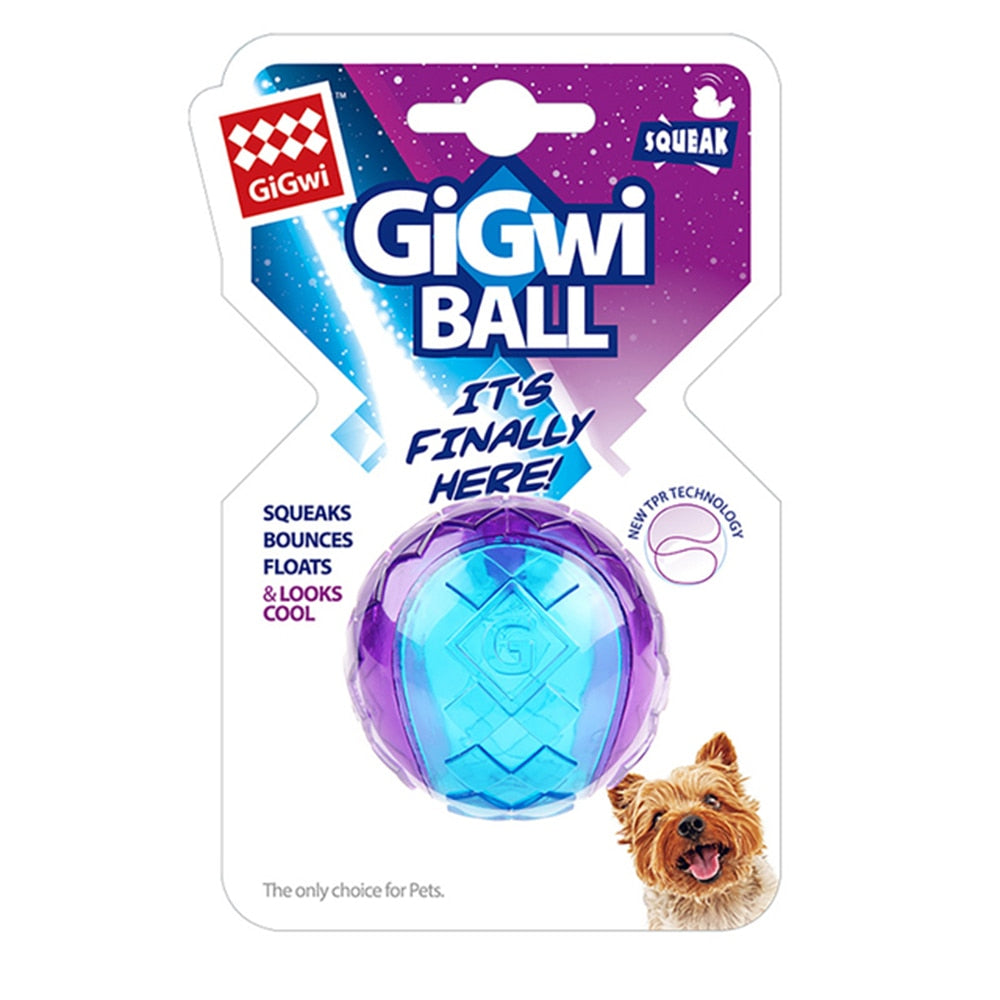 GiGwi Outdoor Floating Squeaky Rubber Bouncy Dog Ball